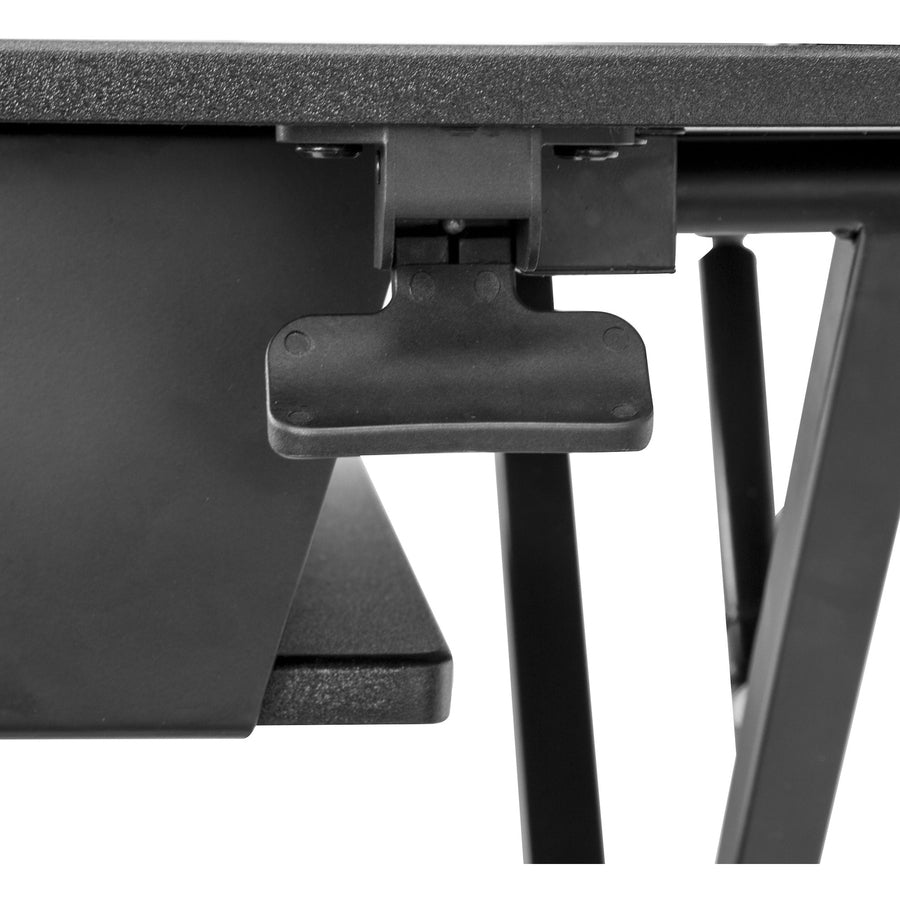 StarTech.com Sit Stand Desk Converter - Keyboard Tray - Height Adjustable Ergonomic Desktop/Tabletop Standing Desk - Large 35