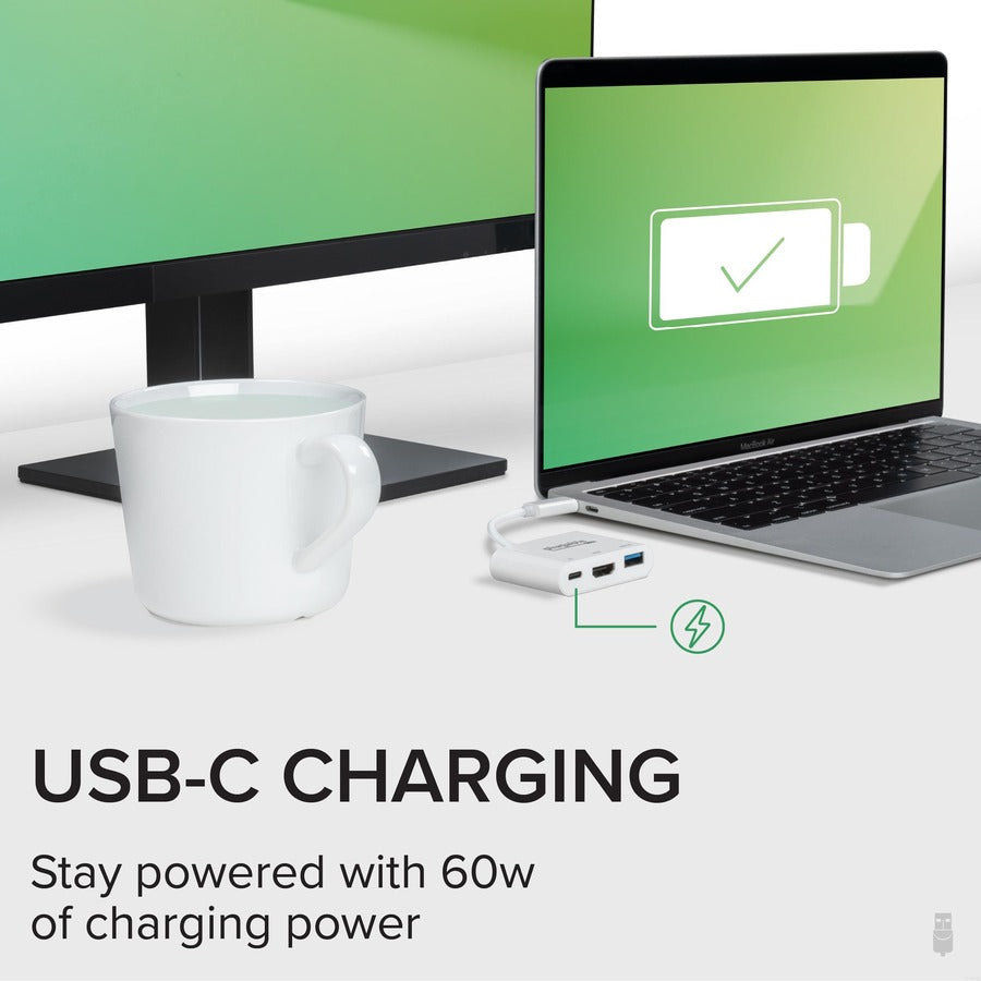 Plugable USB C Mini Dock with HDMI, USB 3.0 and Pass-Through Charging Compatible with 2018 iPad Pro, 2018 MacBook Air, Dell XPS 1315, Thunderbolt 3 and More