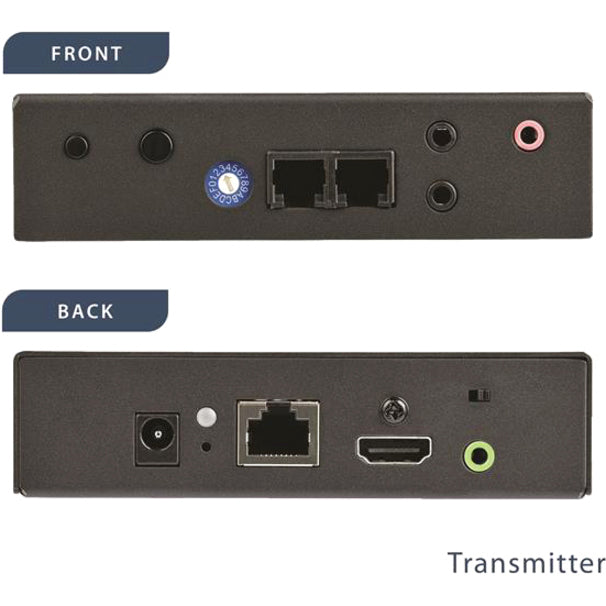 StarTech.com HDMI over IP Extender Kit with Video Wall Support - 1080p - HDMI over Cat5 / Cat6 Transmitter and Receiver Kit (ST12MHDLAN2K)