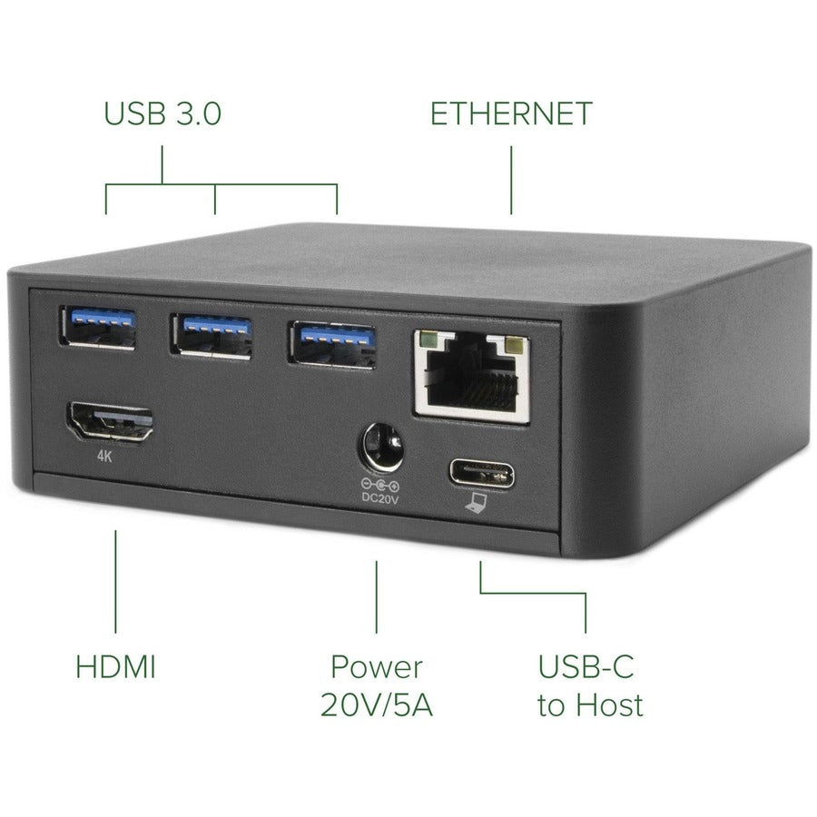 Plugable USB C Dock with 85W Charging Compatible with Thunderbolt 3 and USB-C MacBooks and Select Windows Laptops