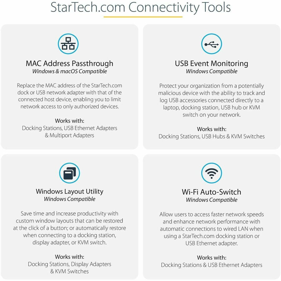 StarTech.com USB-C Dock - 4K Triple Monitor USB Type-C Docking Station with Dual DisplayPort & HDMI - 100W Power Delivery - 5x USB 3.0 Hub