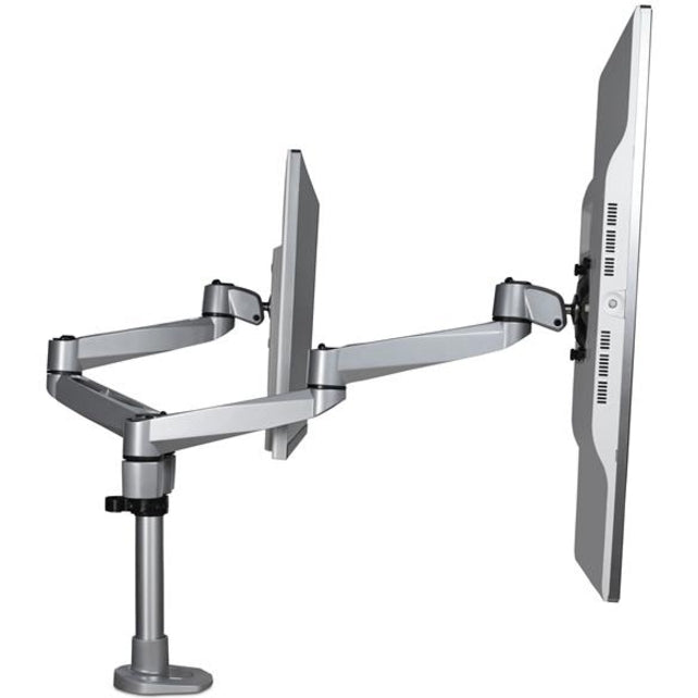 StarTech.com Desk Mount Dual Monitor Arm, Premium Articulating Desktop VESA Mount up to 27