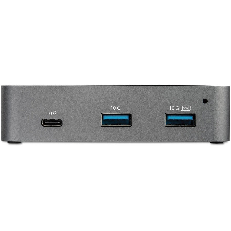 StarTech.com 3 Port USB C 3.2 Gen 2 Hub with Ethernet Adapter - 10Gbps USB Type C to 2x USB-A 1x USB-C - Powered Hub w/ Fast Charging