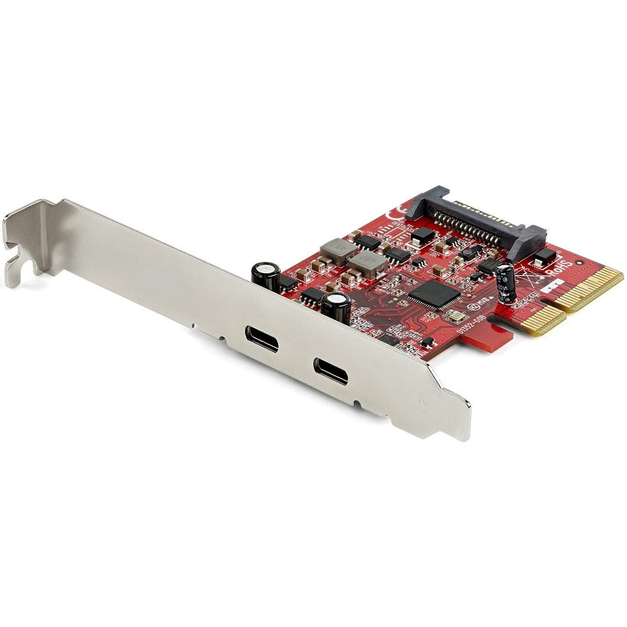 StarTech.com 2-port 10Gbps USB C PCIe Card Adapter - USB 3.2 Gen 2 Type-C PCI Express Expansion Add-On Card - Windows, macOS, Linux