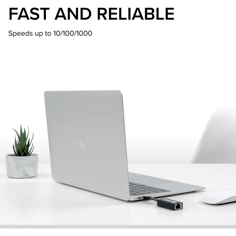 Plugable USB C to Ethernet Adapter, Fast and Reliable Gigabit Speed