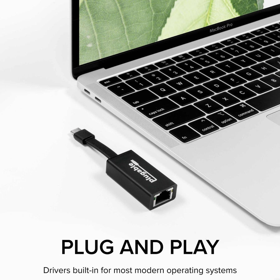 Plugable USB C to Ethernet Adapter, Fast and Reliable Gigabit Speed