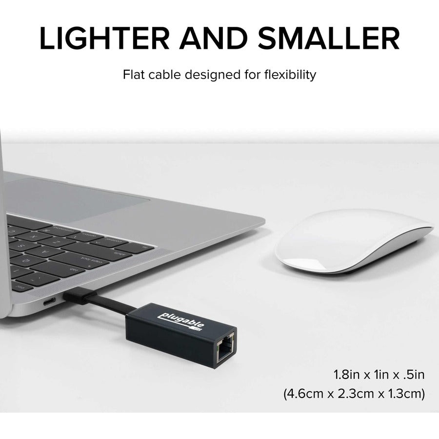 Plugable USB C to Ethernet Adapter, Fast and Reliable Gigabit Speed