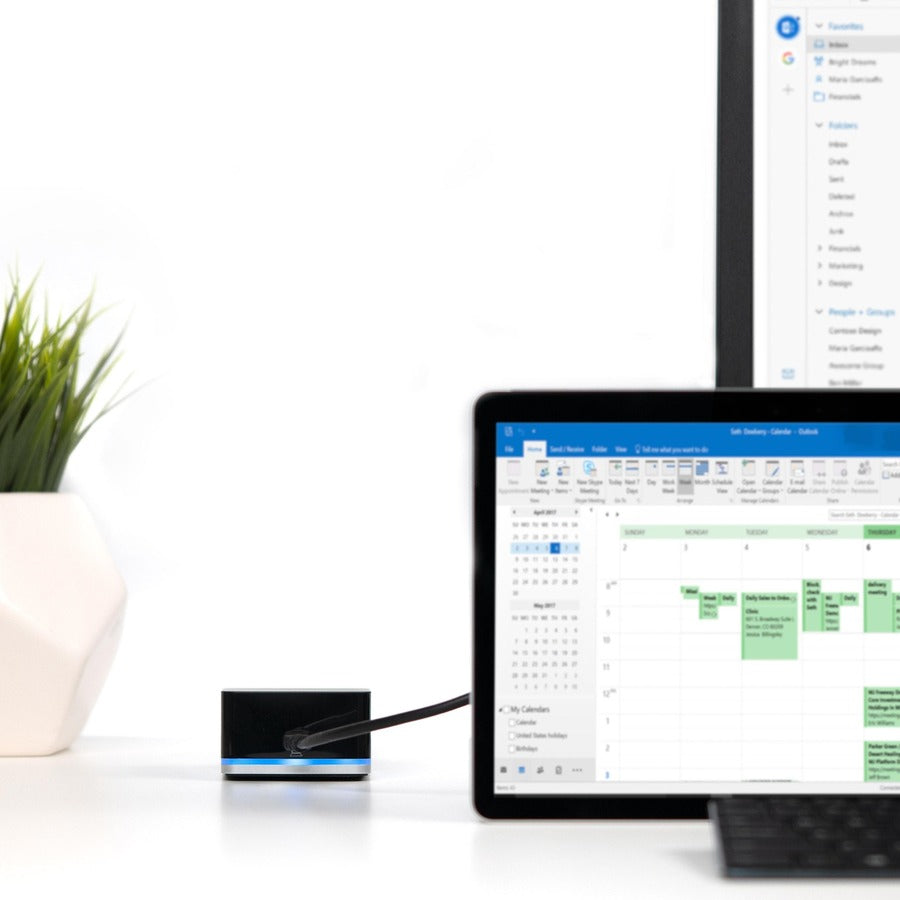 Plugable USB C Cube - Mini Docking Station, Compatible with Thunderbolt 3 Ports and Specific USB-C Systems