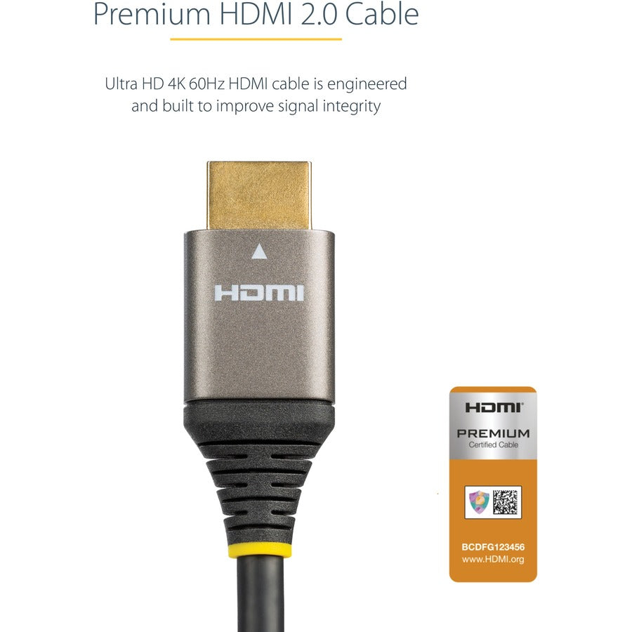 3ft (1m) Premium Certified HDMI 2.0 Cable, High Speed Ultra HD 4K 60Hz HDMI Cable with Ethernet, HDR10, UHD HDMI Monitor Cord