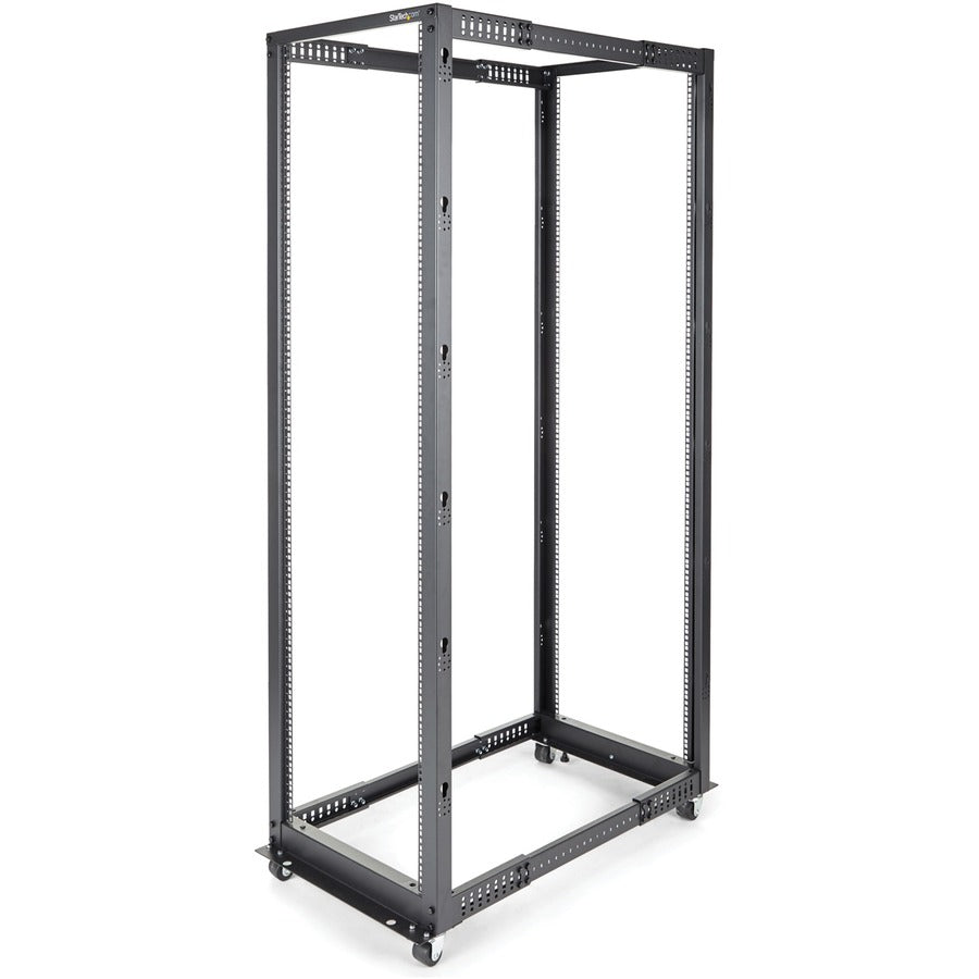 StarTech.com 4-Post 42U Mobile Open Frame Server Rack, 19