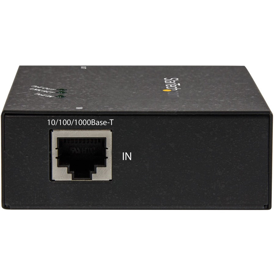 StarTech.com 1 Port Gigabit PoE+ Extender - 802.3at and 802.3af - 100 m (330 ft) - Power over Ethernet Extender - PoE Repeater Network Extender