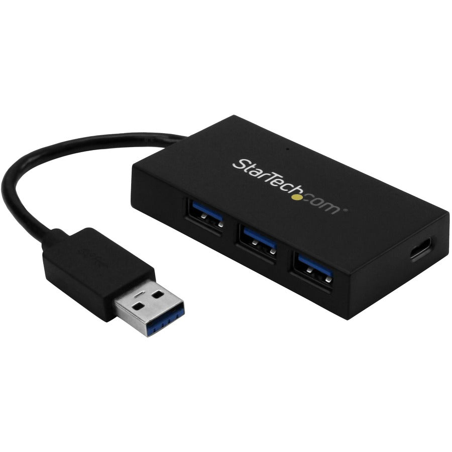 StarTech.com 4 Port USB 3.0 Hub - USB Type-A to 1x USB-C & 3x USB-A SuperSpeed 5Gbps - USB Bus Powered - Portable/Laptop USB 3.2 Gen 1 Hub