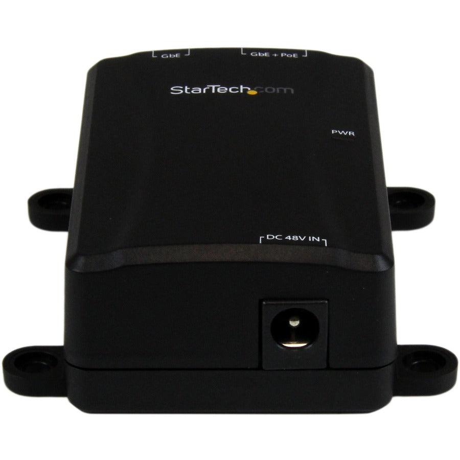 StarTech.com 1 Port Gigabit PoE Power over Ethernet Injector 48V / 30W - 802.3at / 802.3af - Wall-Mountable