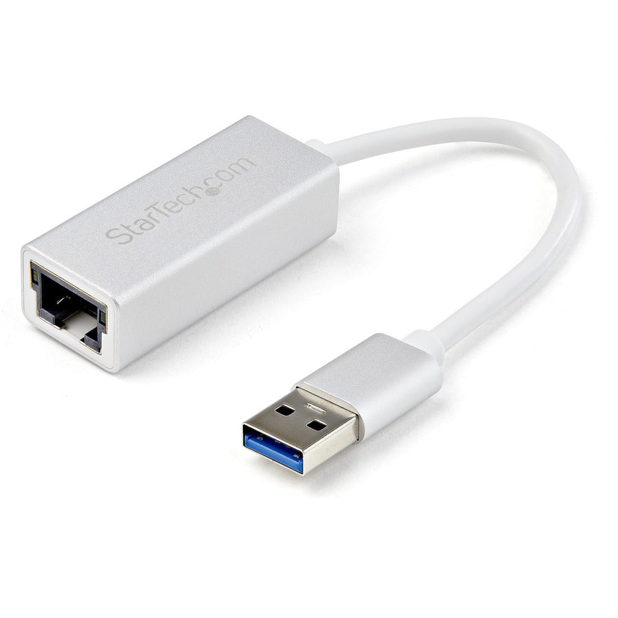 StarTech.com USB 3.0 to Gigabit Network Adapter - Silver - Sleek Aluminum Design Ideal for MacBook, Chromebook or Tablet