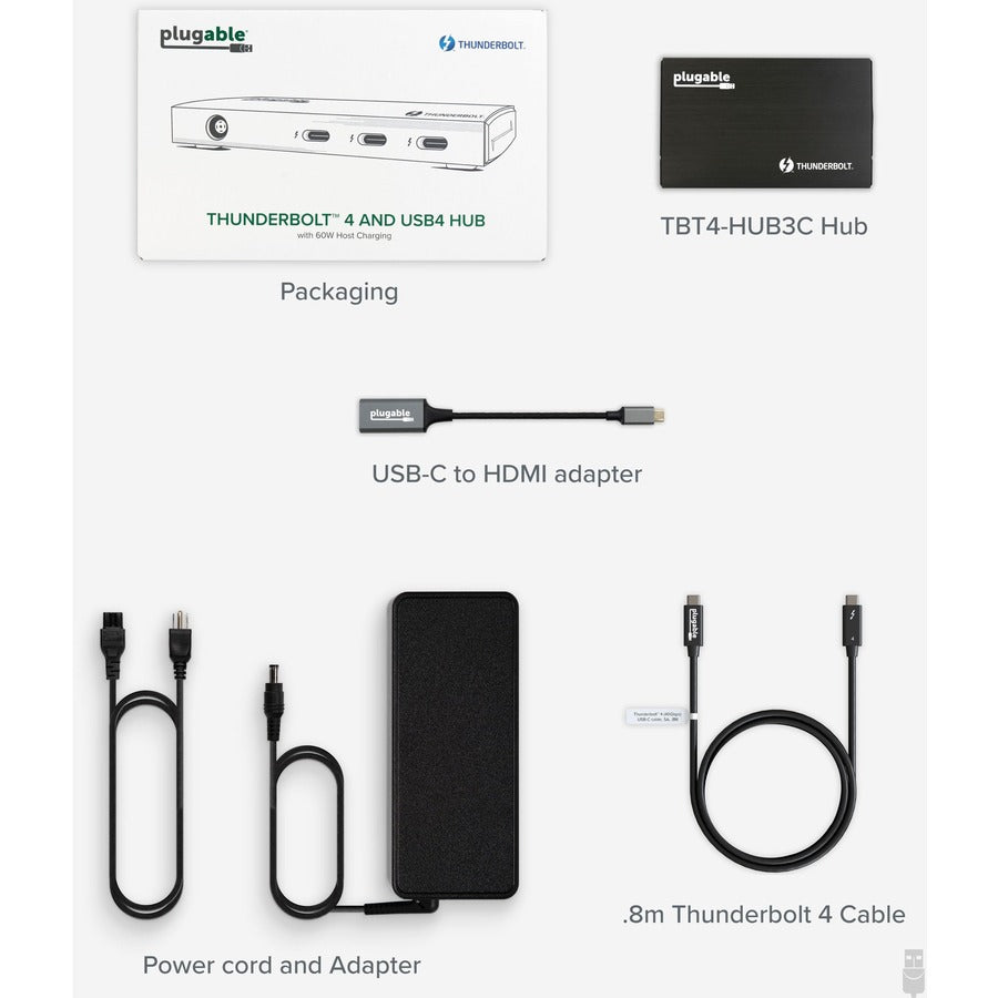 Plugable 4-Port Thunderbolt 4 Hub