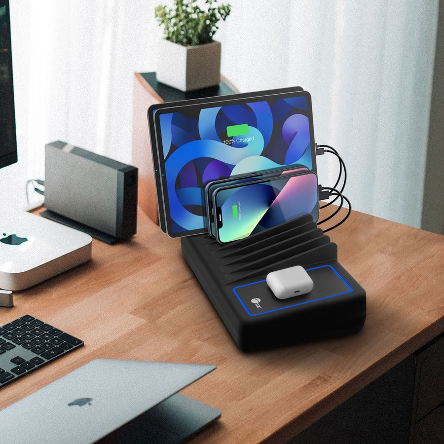 SIIG 10-Port USB-A/C & Wireless Charging Station - 150W