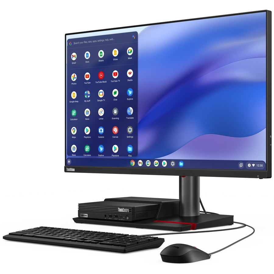 Lenovo ThinkCentre M60q 12C6000BUS Chromebox - Intel Core i5 12th Gen i5-1235U Deca-core (10 Core) 1.30 GHz - 8 GB RAM DDR4 SDRAM - 128 GB M.2 PCI Express NVMe 3.0 x4 SSD - Tiny - Black