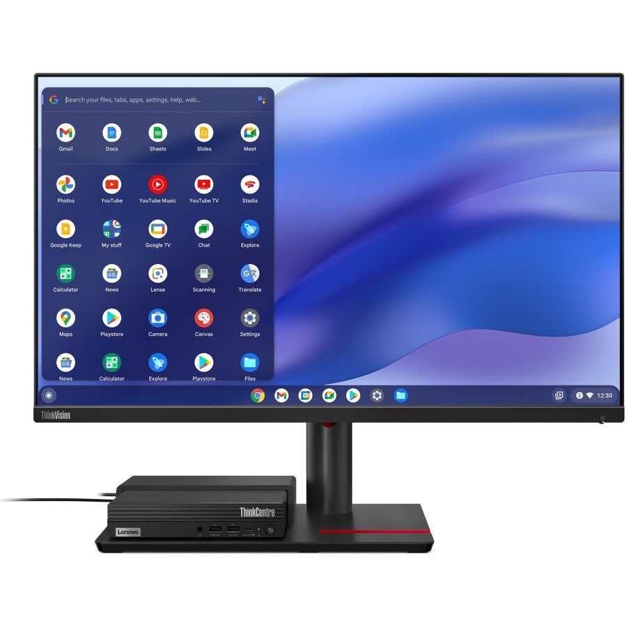 Lenovo ThinkCentre M60q 12C6000BUS Chromebox - Intel Core i5 12th Gen i5-1235U Deca-core (10 Core) 1.30 GHz - 8 GB RAM DDR4 SDRAM - 128 GB M.2 PCI Express NVMe 3.0 x4 SSD - Tiny - Black