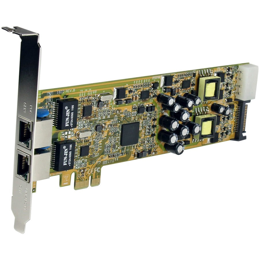 StarTech.com Dual Port PCI Express Gigabit Ethernet PCIe Network Card Adapter - PoE/PSE