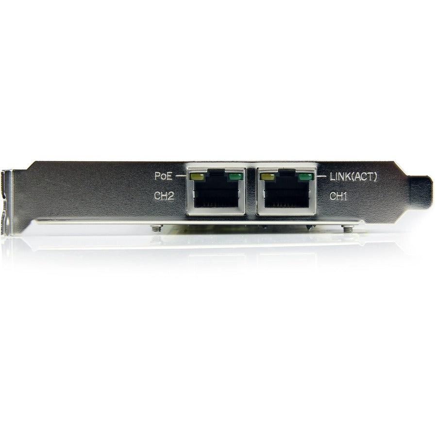 StarTech.com Dual Port PCI Express Gigabit Ethernet PCIe Network Card Adapter - PoE/PSE