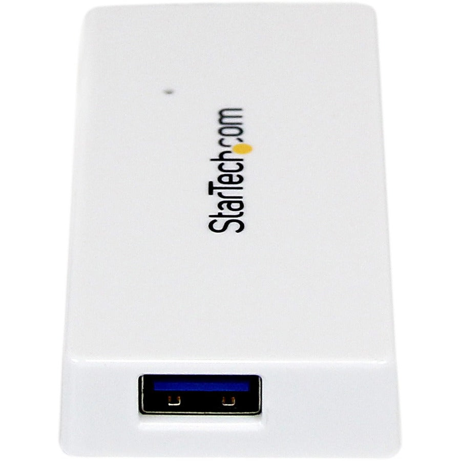 StarTech.com Portable 4 Port SuperSpeed Mini USB 3.0 Hub - 5Gbps - White