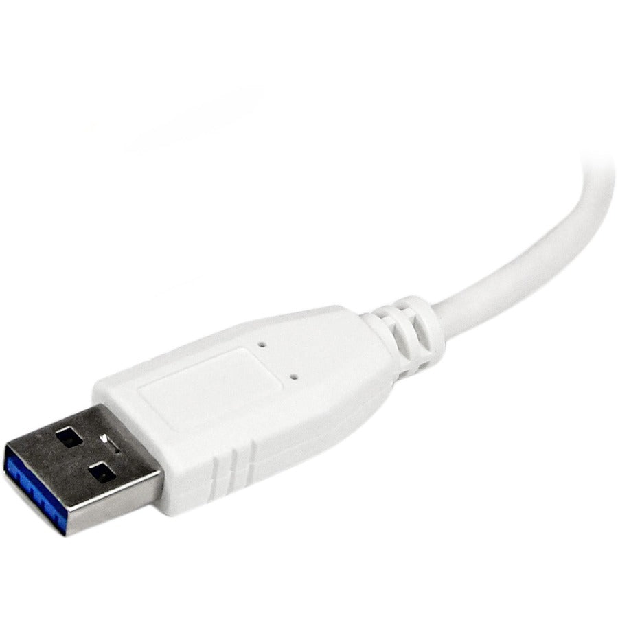 StarTech.com Portable 4 Port SuperSpeed Mini USB 3.0 Hub - 5Gbps - White