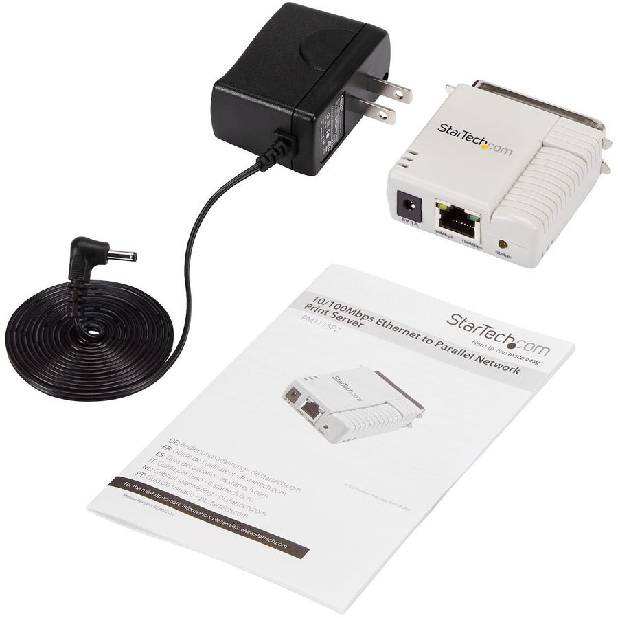 StarTech.com 1 Port 10/100 Mbps Ethernet Parallel Network Print Server