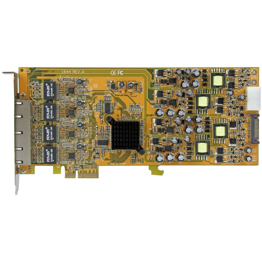 StarTech.com 4 Port Gigabit Power over Ethernet PCIe Network Card - PSE / PoE PCI Express NIC