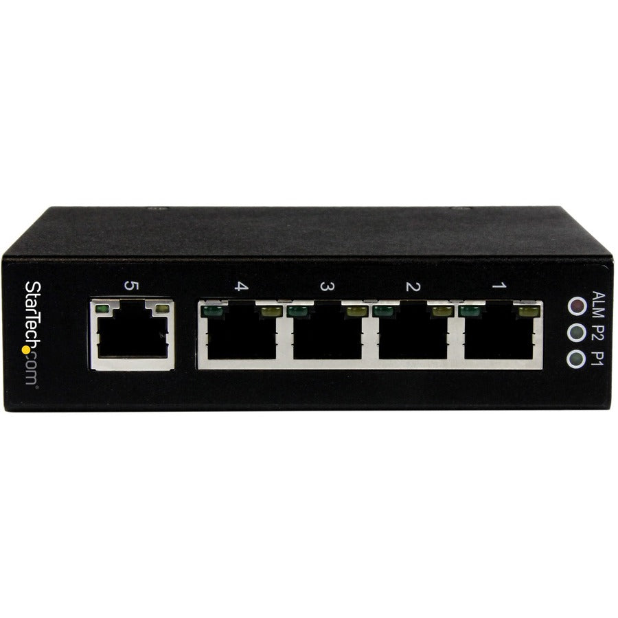 StarTech.com 5 Port Unmanaged Industrial Gigabit Ethernet Switch - DIN Rail / Wall-Mountable