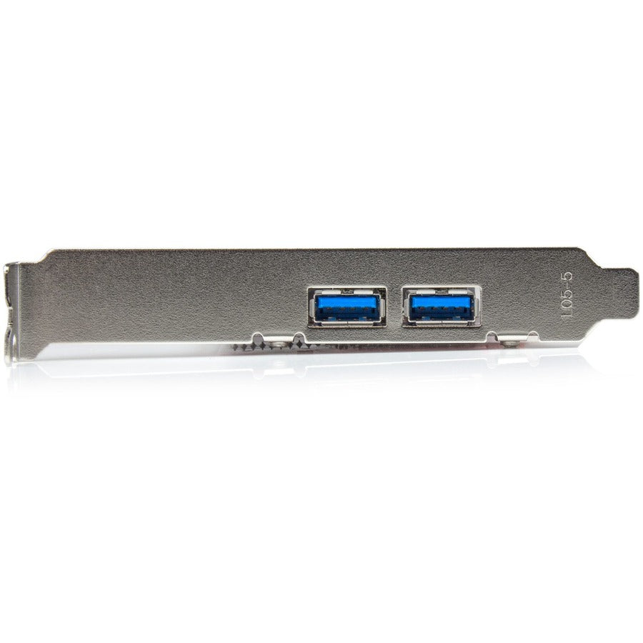 StarTech.com 4 Port PCI Express USB 3.0 Card - 5Gbps - 2 External & 2 Internal (IDC) - SATA Power