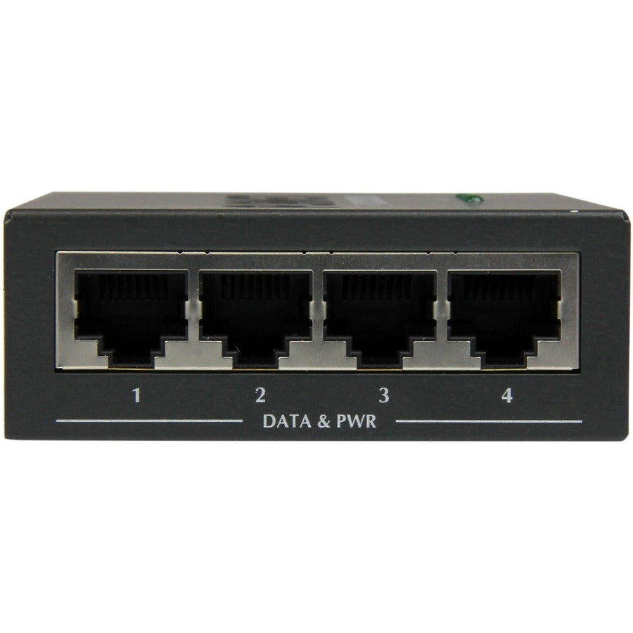 StarTech.com 4 Port Gigabit Midspan - PoE+ Injector - 802.3at and 802.3af