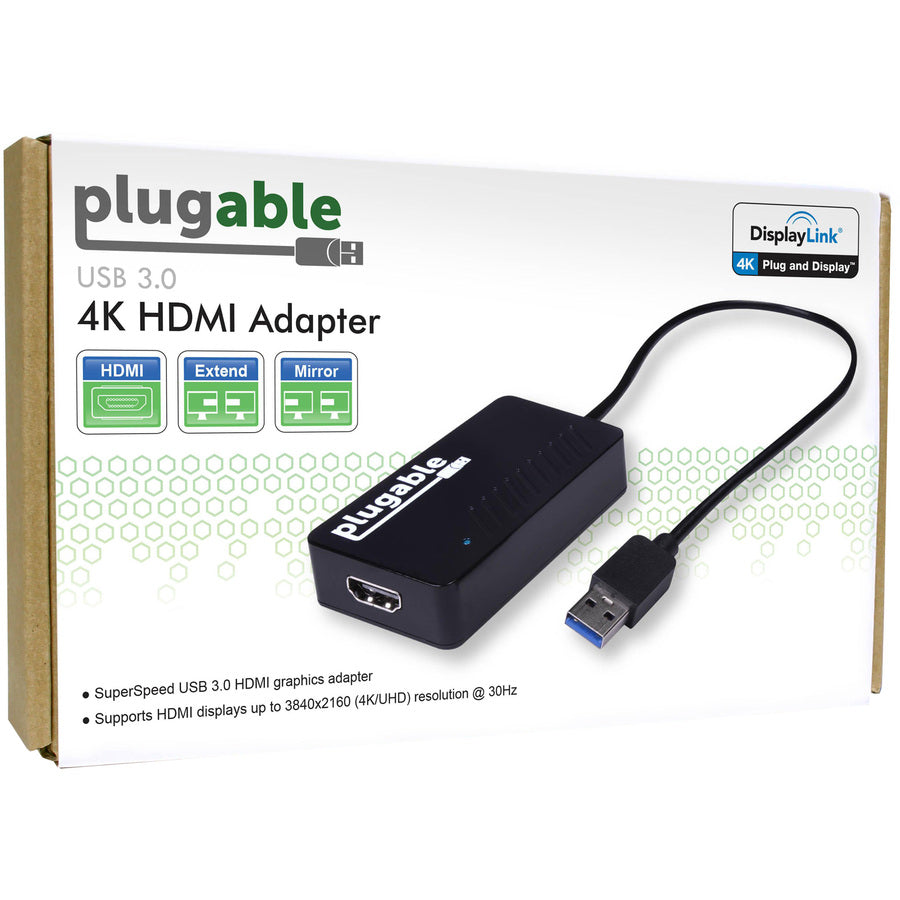 Plugable USB 3.0 to DisplayPort 4K UHD (Ultra-High-Definition)