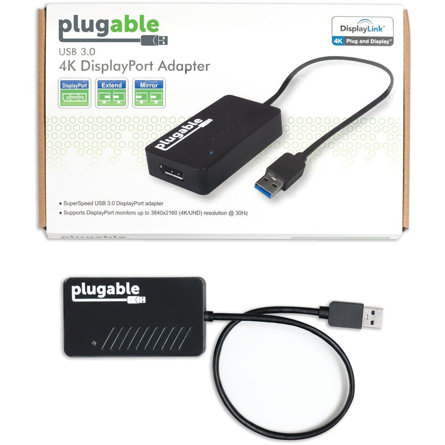 Plugable USB 3.0 to DisplayPort 4K UHD (Ultra-High-Definition)