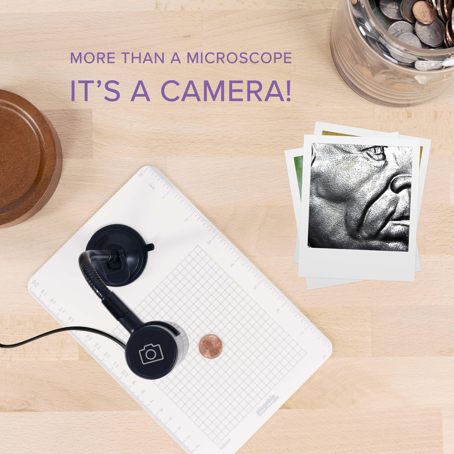 Plugable USB 2.0 Digital Microscope with Flexible Arm Observation Stand