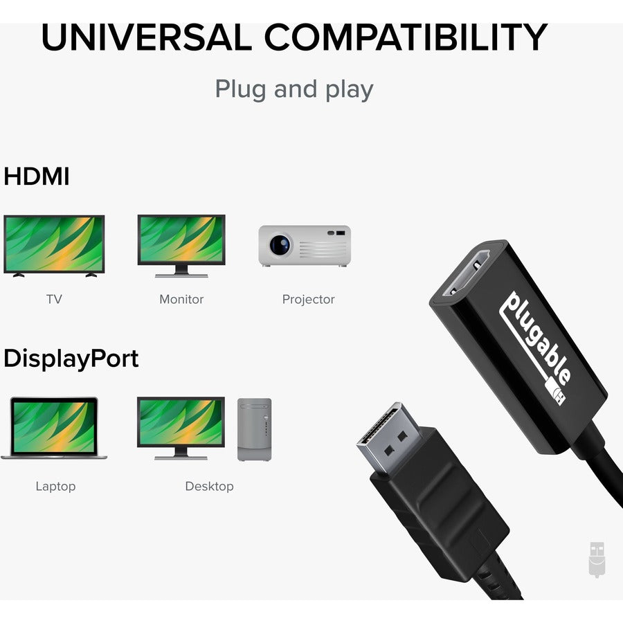 Plugable Active DisplayPort to HDMI Adapter