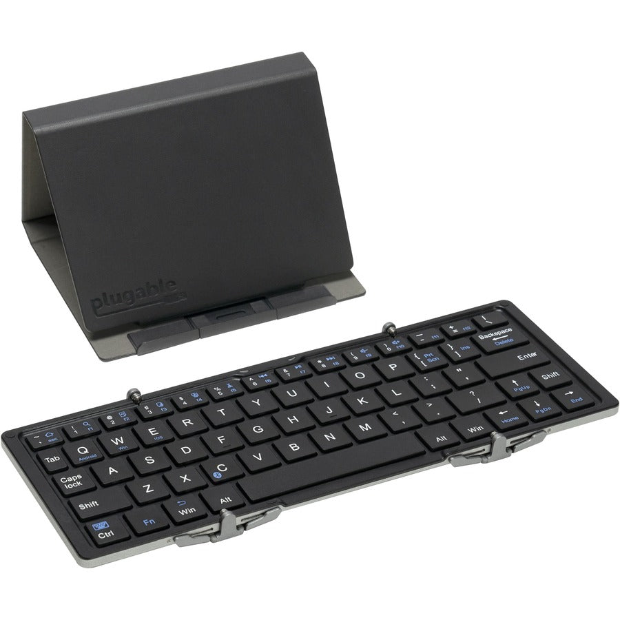 Plugable Foldable Bluetooth Keyboard Compatible with iPad, iPhones, Android, and Windows