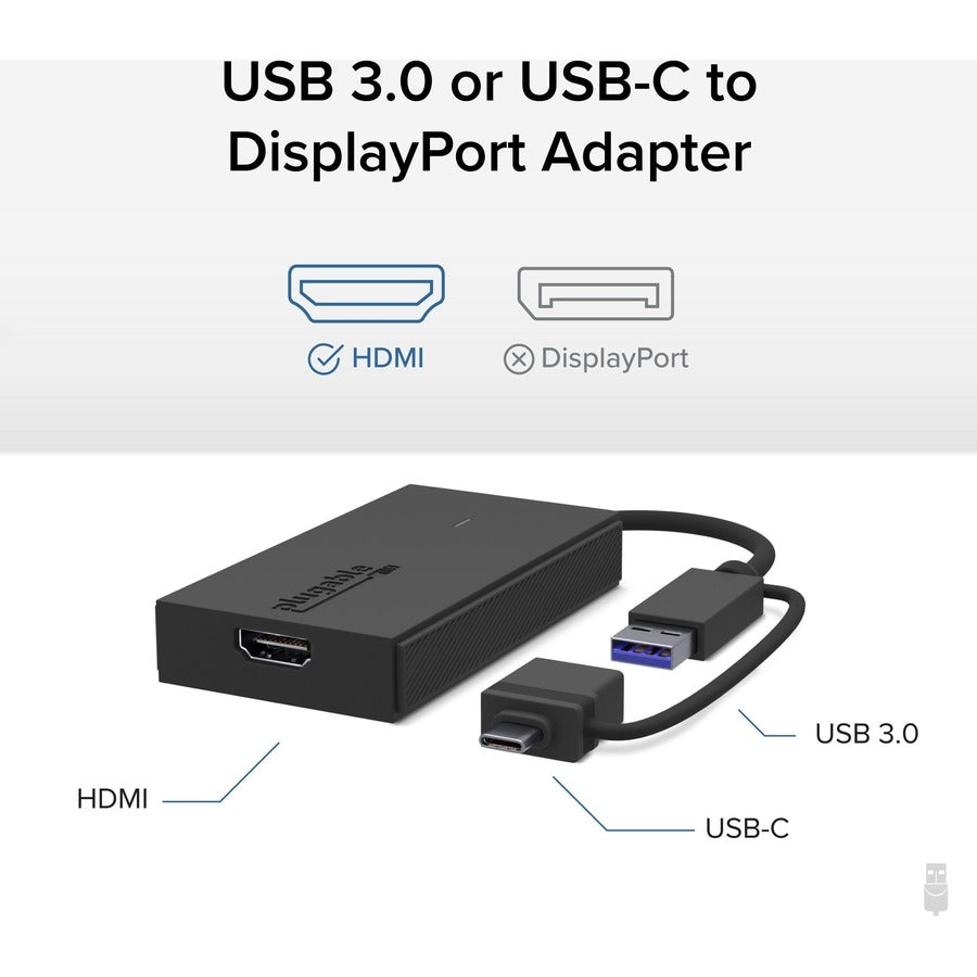 Plugable HDMI/USB/USB-C Audio/Video Adapter