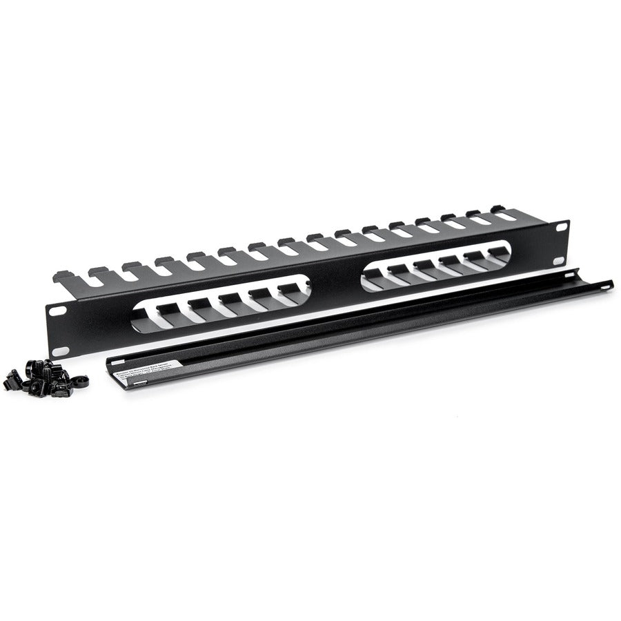 1U HORIZONTAL CABLE MANAGEMENT COMPATIBLE WITH STANDARD 19 RACKS