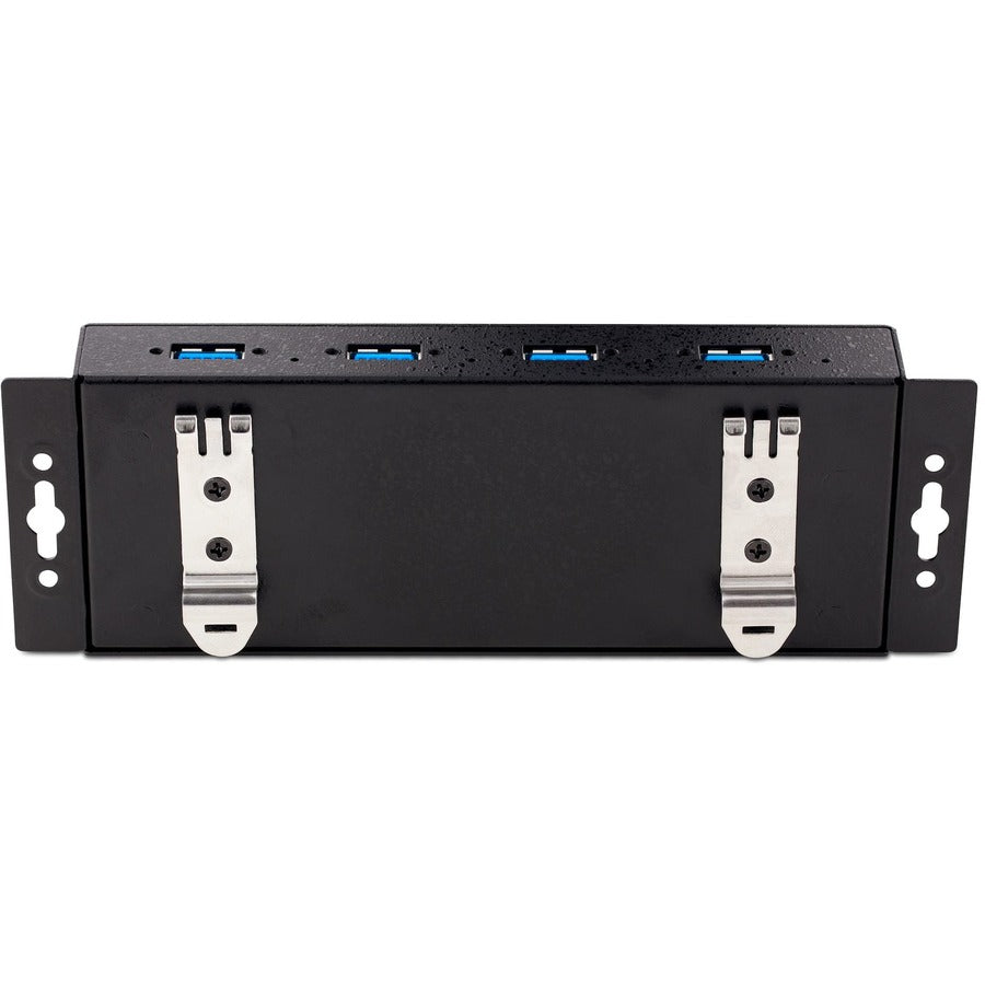 StarTech.com 4-Port Industrial USB 3.0 5Gbps Hub, Rugged USB Hub w/ ESD & Surge Protection, DIN/Wall/Desk Mountable, USB-A Expansion Hub