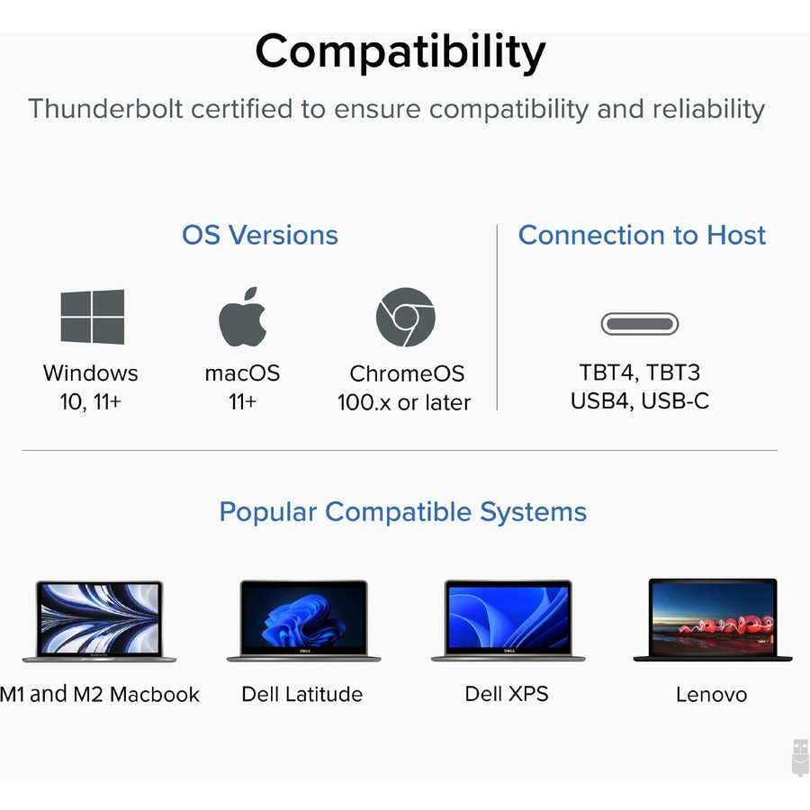 Plugable Thunderbolt 4 Cable with 240W Charging, Thunderbolt Certified, 3.3 Feet (1M),1x 8K Display, 40 Gbps