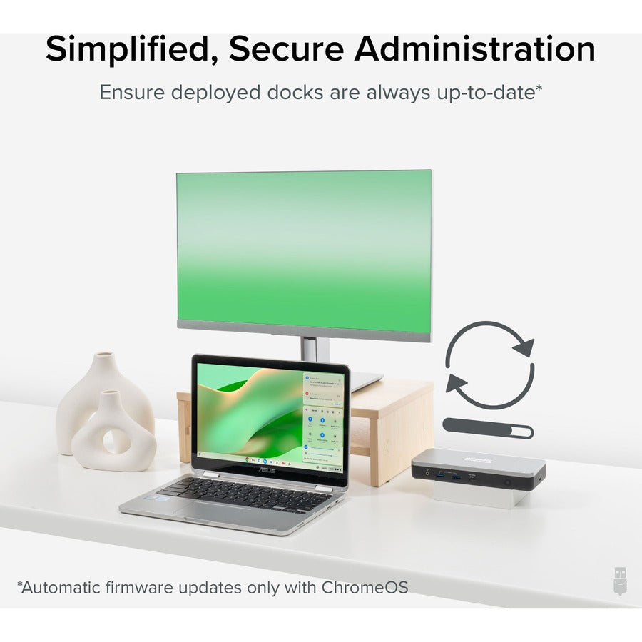 Plugable 12-in-1 Dual 4K USB C Docking Station, Works with Chromebook Certified, 60W Charging Dock