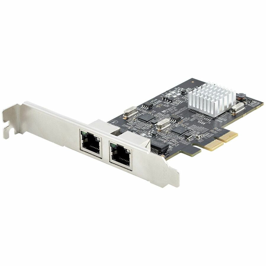 StarTech.com 2-Port 2.5G NBASE-T PCIe Network Card, Computer Network Card Interface, Intel® I225-V, Dual-Port Ethernet, Multi-Gigabit NIC