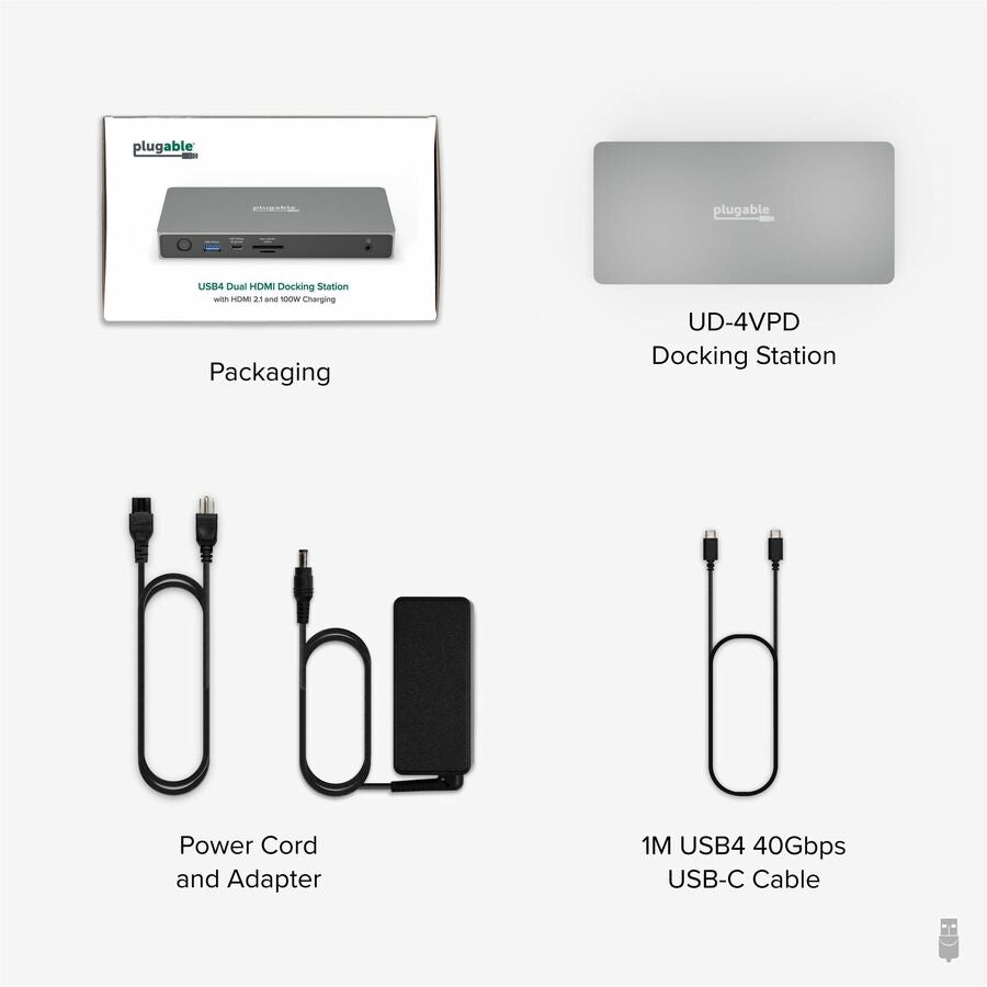 Plugable 11-in-1 USB C Docking Station Dual Monitor