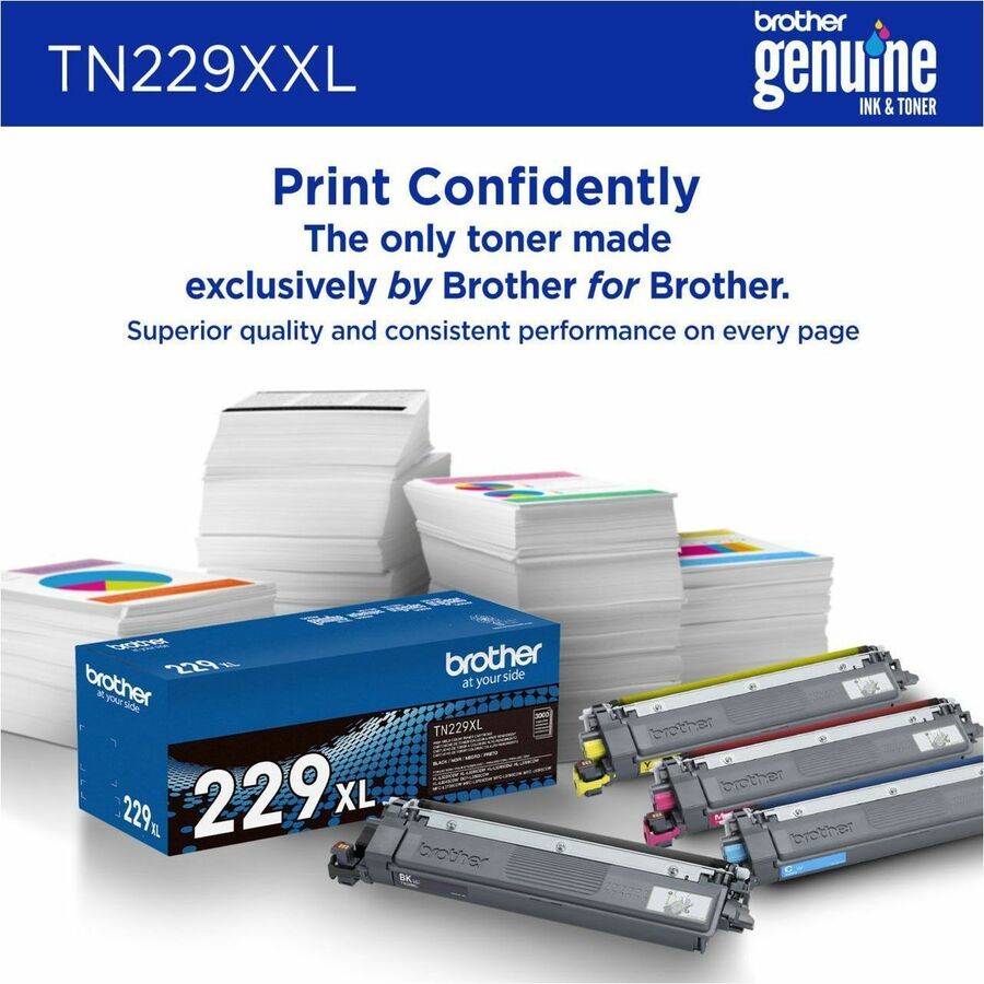 Brother Genuine TN229XXLY Super High-yield Yellow Toner Cartridge