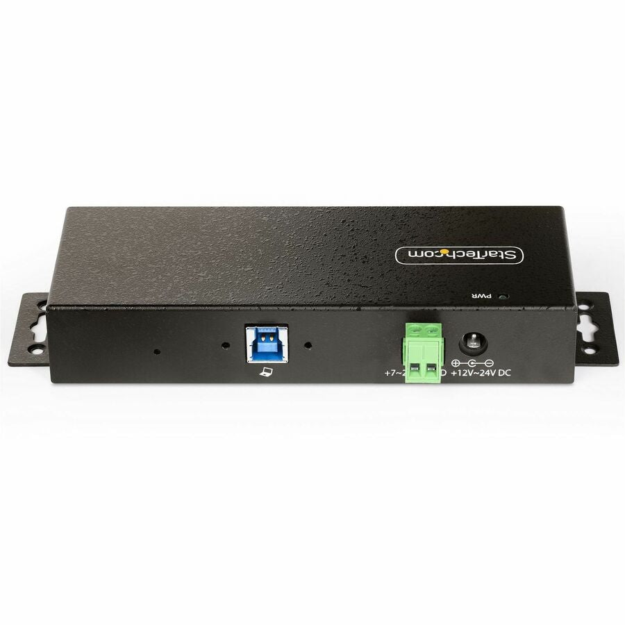 StarTech.com 7-Port Managed USB Hub, Heavy Duty Metal Industrial Housing, ESD & Surge Protection, Wall/Desk/Din-Rail Mountable, USB 5Gbps