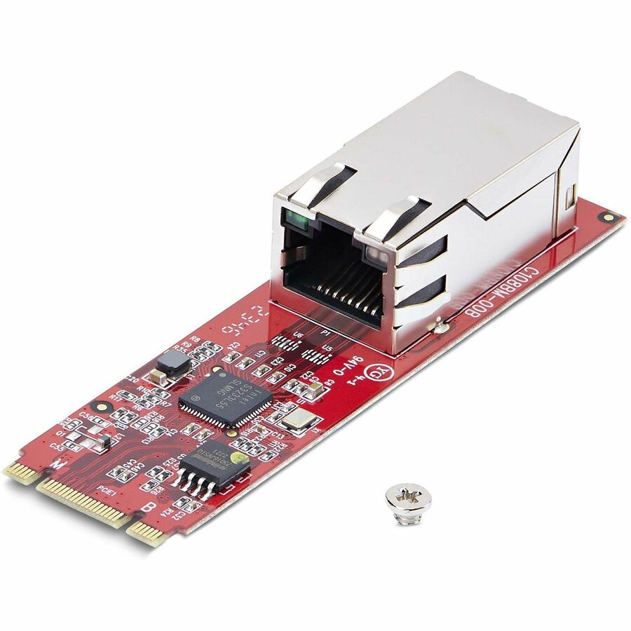 StarTech.com 1-Port 2.5GbE M.2 2280 Network Card, NBASE-T PCIe Ethernet Card, Intel I225-V, Multi-Gigabit NIC, Desktop LAN Card, Win/Linux