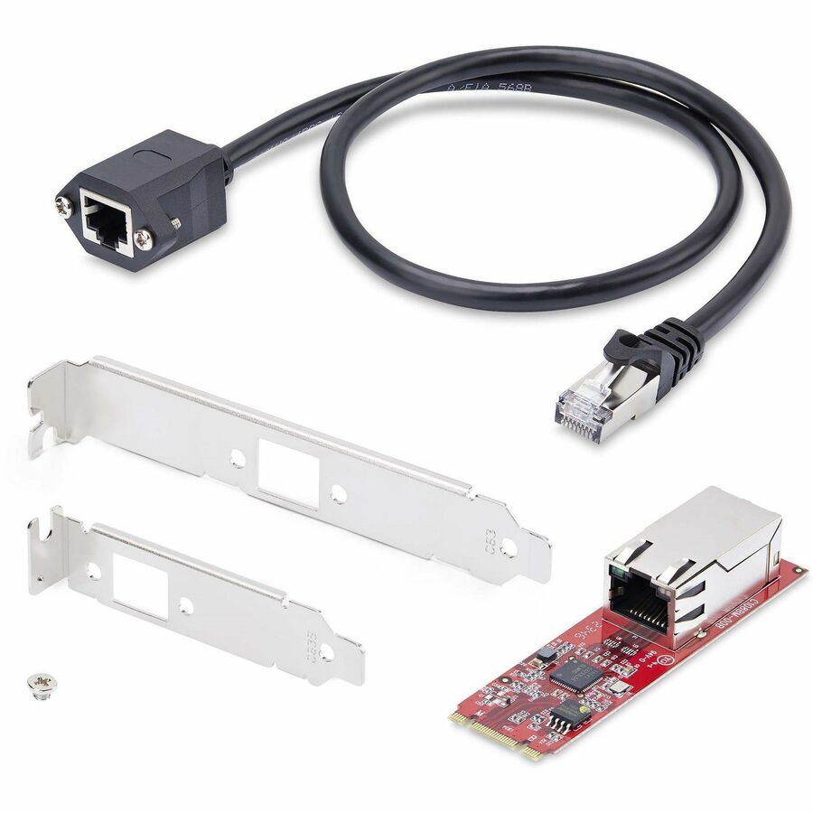 StarTech.com 1-Port 2.5GbE M.2 2280 Network Card, NBASE-T PCIe Ethernet Card, Intel I225-V, Multi-Gigabit NIC, Desktop LAN Card, Win/Linux