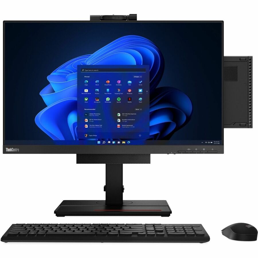 Lenovo ThinkCentre M90q Gen 3 11U50067US Desktop Computer - Intel Core i7 12th Gen i7-12700 - 16 GB - 512 GB SSD - Tiny - Black