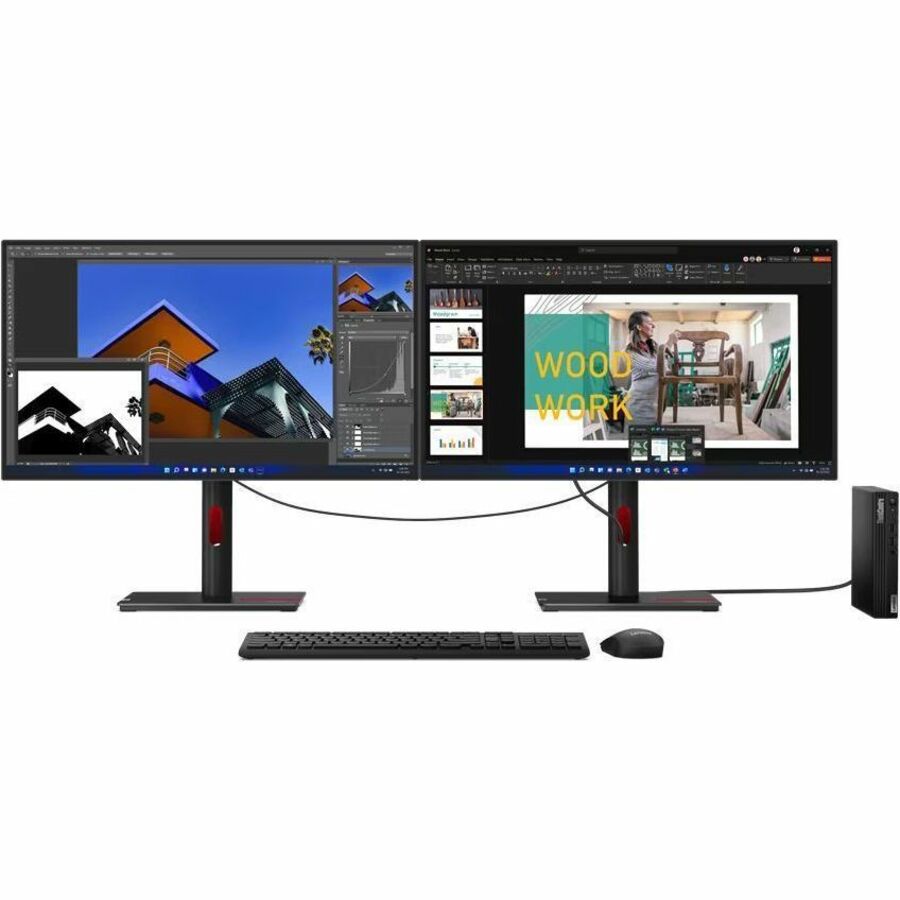 Lenovo ThinkCentre M80q Gen 4 12E90014US Desktop Computer - Intel Core i5 13th Gen i5-13500T - 8 GB - 256 GB SSD - Tiny - Black