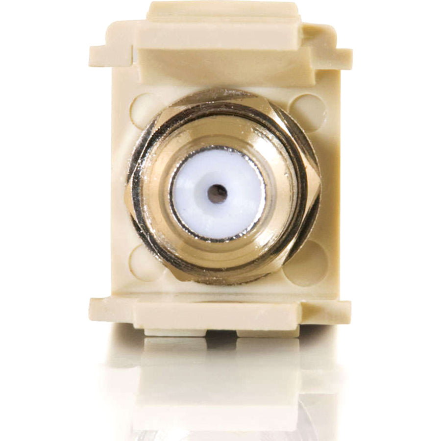 C2G Snap-In F-Type F/F Keystone Insert Module - Ivory